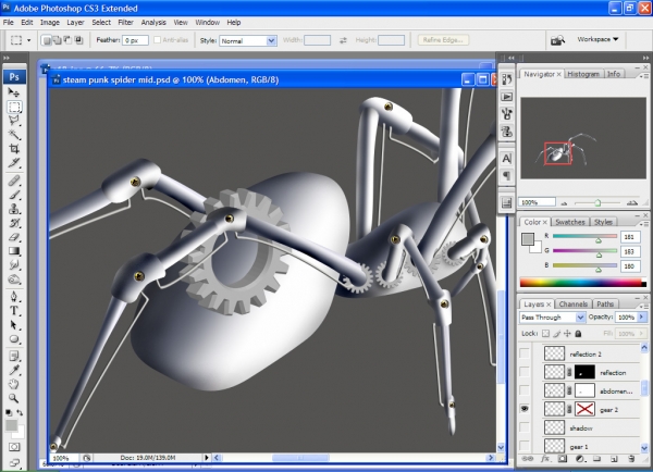 Creation of Brass Gear Spider: Step 19